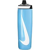 Nike Refuel Bottle 24 oz Sports Bottle BPA Free Airtight (Baltic Blue/Black/White)