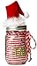 Mud Pie Unisex Baby Santa Bodysuit with Hat Clip, Red, 0-6 Months
