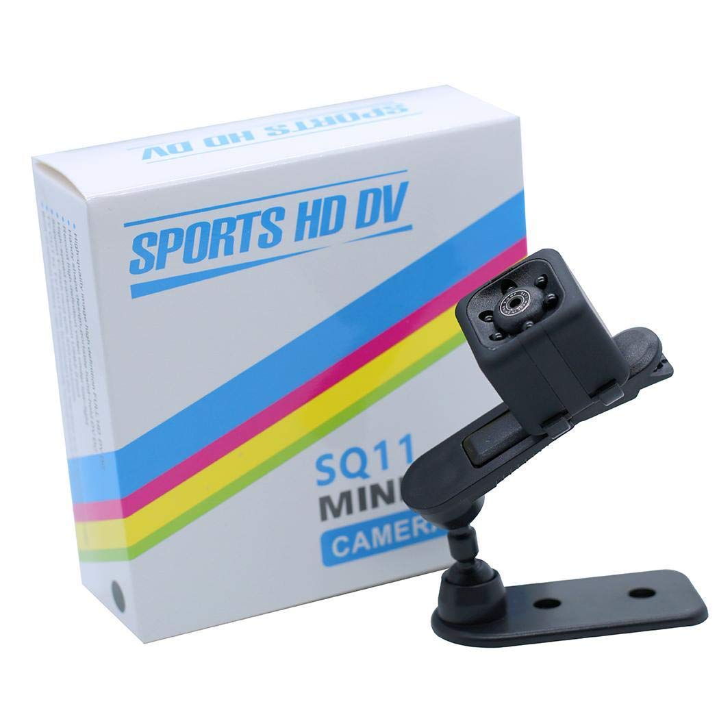 mekolen Mini SQ11 HD Camera - 1080P HD Pixel Outdoor Portable Sports Camera Spy Cameras DV Video Recorder Motion Detection Security Camera,Black