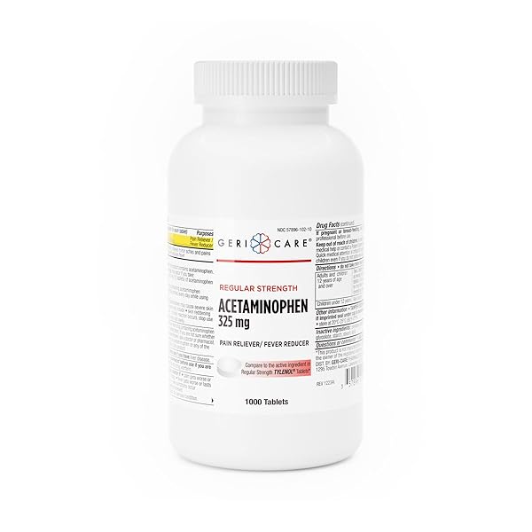GERICARE REGULAR STRENGTH ACETAMINOPHEN PAIN RELIEF FEVER REDUCER...