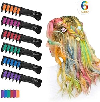 Amazon Com Maydear Temporary Hair Chalk Comb Non Toxic Washable