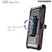 COVRWARE [Aegis Series] case Compatible with ZTE ZMAX PRO/ZTE Carry, with Built-in [Screen Protector] Heavy Duty Full-Body Rugged Holster Armor Case [Belt Swivel Clip][Kickstand], Red
