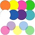 Juome Transparent Sticky Notes, 400Pcs Bright Neon Round Clear Sticky Tabs, Cute Circle Translucent Book Markers Page Flags Stickers Bible Journaling Accessories Aesthetic Office School Study Supplies