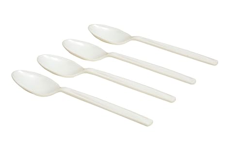 SARO Delux Spoon (White)-100 Pieces