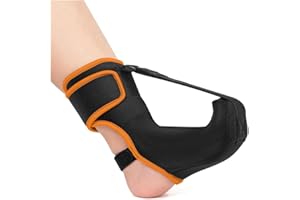 Pasuihcay Achilles Tendonitis Foot Drop Support Splint Sock Plantar Fasciitis Brace W/Support Plate for Women Men M