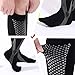 Graduated Compression Socks Women Men 20-30mmHg Knee High Plus Size Wide Calf for Nurse, Pregnancy, Flight, Travel, Running, Nursing,Medical,Athletic, Diabetic