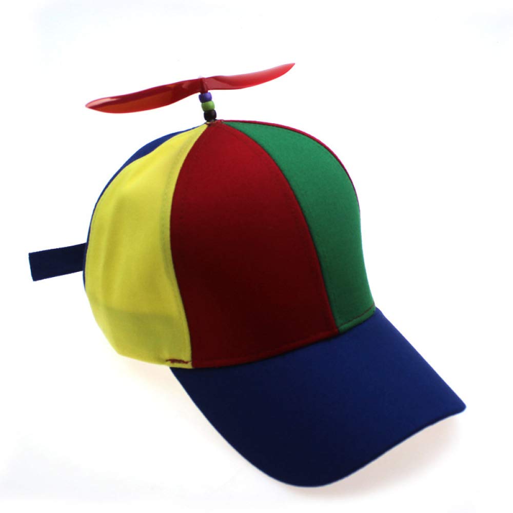 Propeller bamboo pole baseball cap spring and summer children's sunshade parent-child toy cap adjustable
