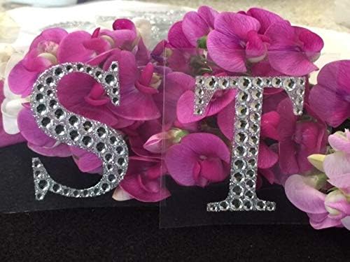 Rhinestone Alphabet Monogram Stickers Block Letter Initial Wedding Scrapbooking (Letter S)
