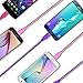 Micro Cords, Boxeroo 3-Pack Premium Nylon Braided Cable High Speed 10ft Micro USB Cable Nylon Cord Compatible with Android, Samsung, HTC, Sony, HP and More Smartphones, Tablets-Purple, Rose, Pink