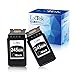 LxTek PG-245 (2 Black) Replacement for Canon 245XL PG-245XL PG245XL PG-243 PG243 Ink Cartridge High Yield for Canon Pixma MG2520 IP2820 MG2920 MG2420 MX492 MG2522 MG2922 MG3020 IP2820 MX490 Printer
