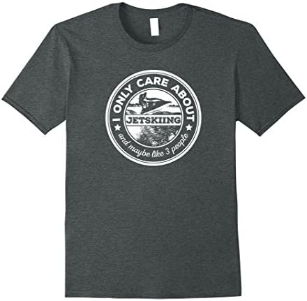 Mens Jet Skiing TShirt Medium Dark Heather