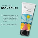 Crazy Angel Vegan Tan Removing Body Polish Exfoliator 250ml Made in UK view 6