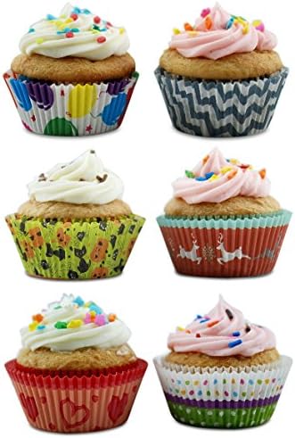 Cupcake Liners for Birthday, Valentine's, Halloween, Christmas, Multiple Occasions 300 Count