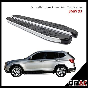 Omac Schwellerrohre Aluminium Trittbretter Fur Bmw X3 Ab 2010