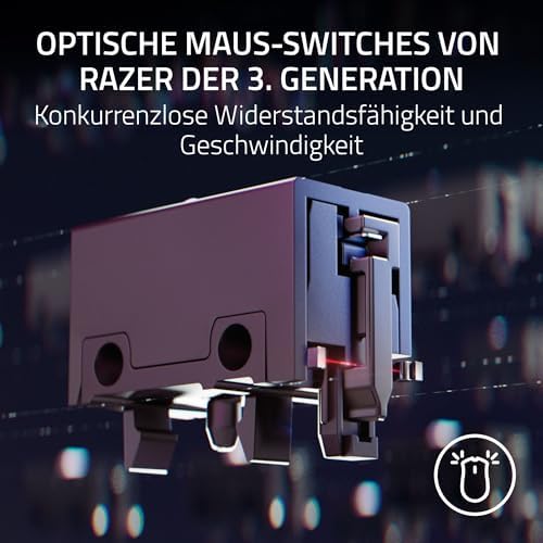 Basilisk V3 35K - Vollständig anpassbare ergonomische kabelgebundene Gaming-Maus - Focus Pro 35K Sensor (HyperScroll Tilt Wheel, 11-Zonen-Beleuchtung, optische Mausschalter Gen-3) Schwarz