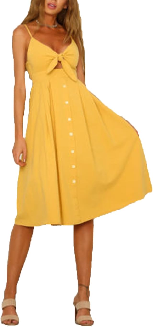 front button sundress