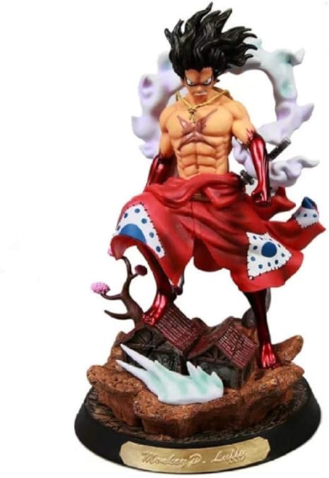 Fjkyf Anime Spielzeuganime One Piece Wano Ruffy Gear Vier 4 Snakeman Gk Statue Kimono Affe D Ruffy Pvc Actionfigur Sammler Modell Spielzeug Puppe 38cm Amazon De Kuche Haushalt