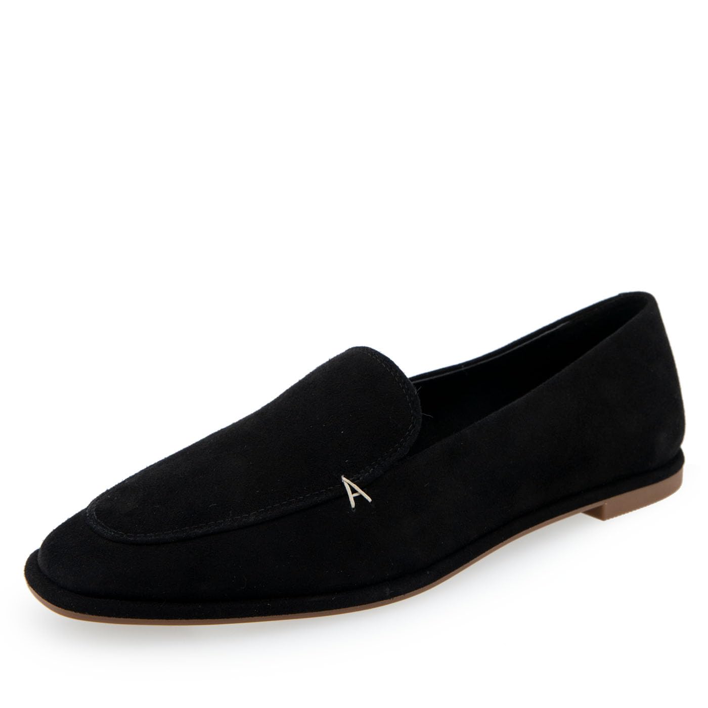 Aerosoles Women’s NEO Loafer Flat, Black Suede, 5.5