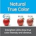 Enbrighten Premium 18in. LED Under Cabinet Light Fixture, Direct-Wire, 900 Lumens, 97 CRI, Color-Select, On/Off Switch, In-Wall Dimmer Compatible, 50,000 hr. LED Life, Steel Housing, White, 34287