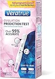 Veratrue® Ovulation Prediction Test, 10 Count, Indicates Your Two Most Fertile Days of The Month, Over 99% Accurate, German Reagents, FDA-Approved, Individually Sealed Midstream Devices