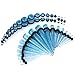 36 Pieces Taper Kit 14G-00G Glitter Acrylic Tapers with Acrylic Plugs Stretching Kit