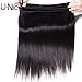 UNice Hair Icenu Series 8A Brazilian Straight Virgin Hair 1 Bundle Unprocessed Human Hair Extensions Weave Natural Color (20, #1B color)
