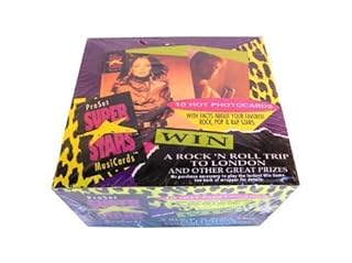 Condition photo showing As Is for 1991 Pro Set Super Stars Music Cards FACTORY SEALED Box 36 Packs/10 Cards)