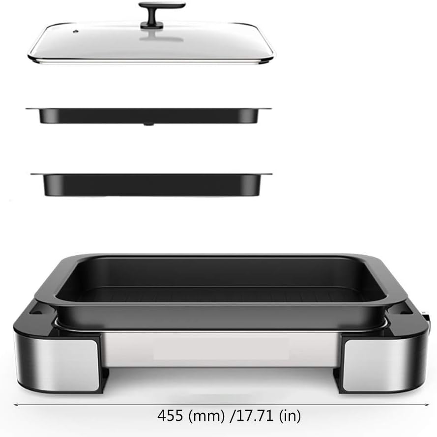 review DUX-ZW Electric Barbecue Grill,One-key Operation 6-stage Temperature Adjustable,User-friendly Design,To Provide You With Safety Protection,Suitable For Home Kitchen And Outdoor Barbecue ,Automatic Adj