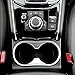 Luocky Chrome Interior Center Control Water Cup Holder Cover Trim for Mazda CX-5 CX5 2017 2018 2019 Interior Accessories