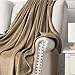 Bedsure Fleece Blanket Twin Blanket Camel - 300GSM Soft Lightweight Plush Cozy Twin Blankets for Bed, Sofa, Couch, Travel, Camping, 60x80 inches