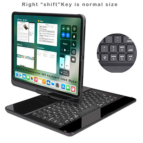 6 Lenrich+Keyboard+Rotatable+Wireless+Swivel