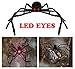 AISENO Giant Spider 4.2FT/125cm with LED Eyes Spooky Sound Halloween Decorations Outdoor Foldable Spider