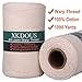 Warp Thread 100% Cotton Warp Yarn for Weaving Loom, 1090 Yards 8/4 Natural Cotton Weaving Thread, Perfect Durable Warping Thread for Weaving Carpet Tapestry Rug Blankets and Other Patterns