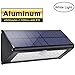 Licwshi 1100lm Solar Lights Outdoor 4500mAh Black Aluminum Alloy 120° Infrared Motion Sensor Solar Waterproof IP65 Security Light Solar, 4 Mode, for Fence,Garage,Stairway,Gate,Porch,Patio-White