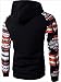 Unko Men Pocket Long Sleeve Ethnic Printing Hooded Hoodies 1 M