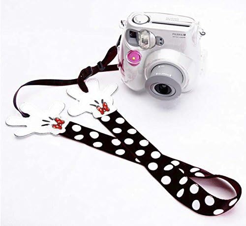 Camera Shoulder Neck Strap Belt for Fujifilm Instax Camera Mini 9,Mini 8,Mini 7s,Mini 25,Mini 26,Mini 90 and All DSLR Camera Nikon Canon Sony Pentax (Black-White)