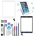 OmniRepairs Touch Screen Digitizer Glass OEM Assembly with Home Button IC Chip Compatible for iPad Mini 1st and 2nd Generation Model with Adhesive Tape, Screen Protector and Repair Toolkit (White)