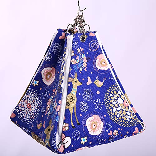 Double Used Small Animal Hamster Hammock Bed Cage House, Ferret Hammocks Bed Pad Mat for Squirrels, Chinchillas, Turtles, Guinea-Pig, Rat, Small Animals Cage Toy Accessories - Thumbnail 7