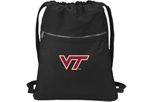 Broad Bay Cotton Virginia Tech Hokies Drawstring Backpack RICH CANVAS Virginia Tech Cinch Bag