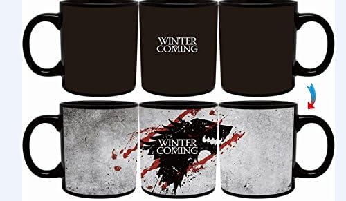 Color Changing Mug, GOT Mug , Funny Teacup, Magic Mugs, Magical Mug, Ceramic Coffee Mug, Funny Message, Winter is Coming