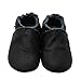 Mejale Baby Boy Girl Shoes Soft Soled Leather Moccasins Anti-Skid Infant Toddler Prewalker(Black,18-24 Months)