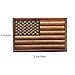 2 pieces Tactical USA Flag Patch -Subdued Tan- American Flag Embroidered Brown Border US United States of America Military Uniform Emblem Patches