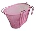 Biria Basket with hooks PINK, Front, Removable, wire mesh SMALL kids Bicycle basket, PINKthumb 1