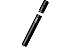 ASHCUBES Cigar Tube Metal Waterproof Cigar Holder Aluminum Air Tight Cigar Case Tube (L235_⌀20, Black)