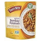 Tasty Bite Indian Entree Bombay Potatoes 10 Ounce (Pack of 6), Fully Cooked Indian Entr&eacute;e with Chickpeas and Potatoes with Spices in a Tomato Sauce, Vegan, Gluten Free, Microwaveable, Ready to Eat