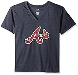 MLB Plus Size Women's Team Short Sleeve V-Neck T-Shirt with Logo