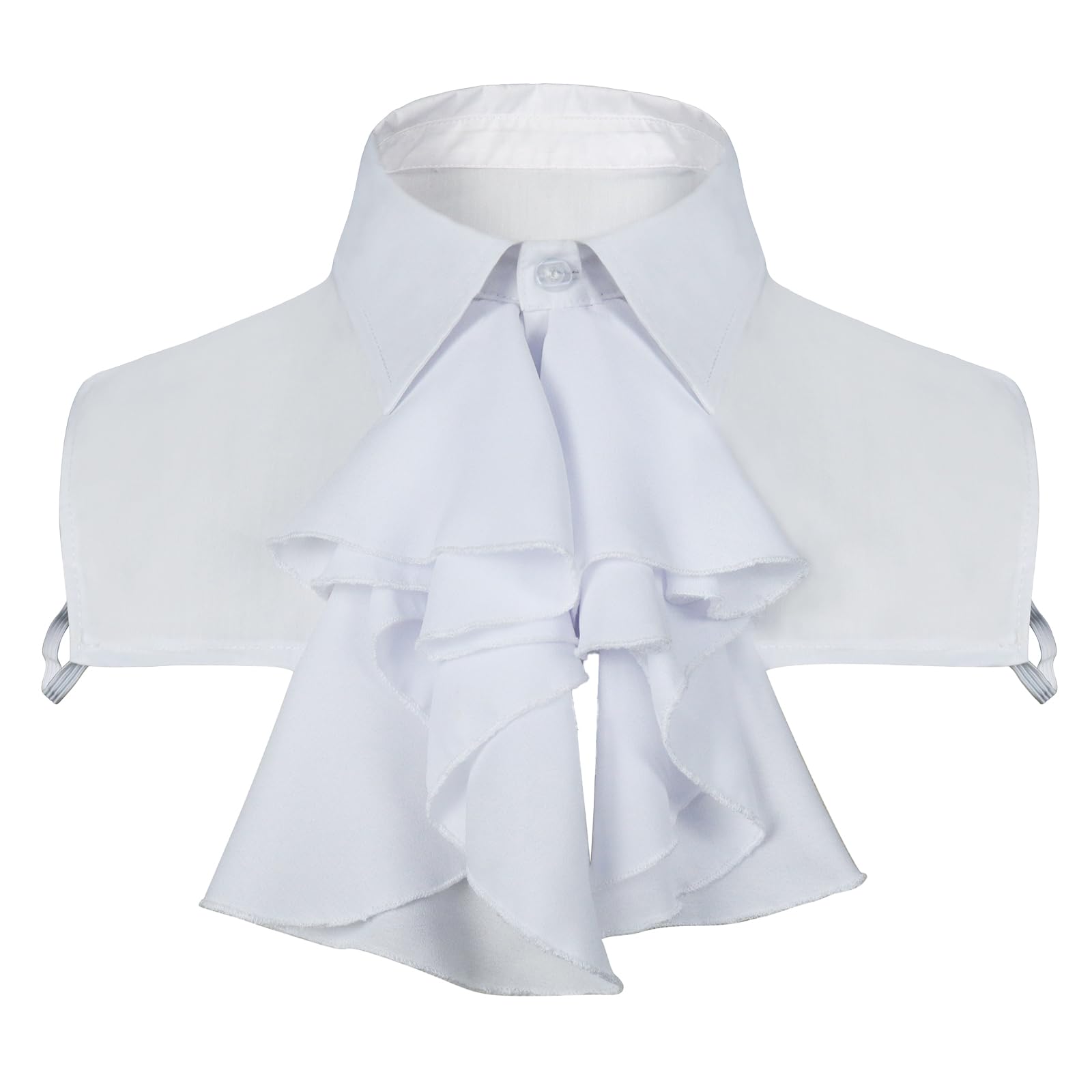 Photo 1 of Nenahot Victorian Colonial Jabot Collar Costume Medieval Gothic Detachable Ruffled Fake Collar Victorian Accessories