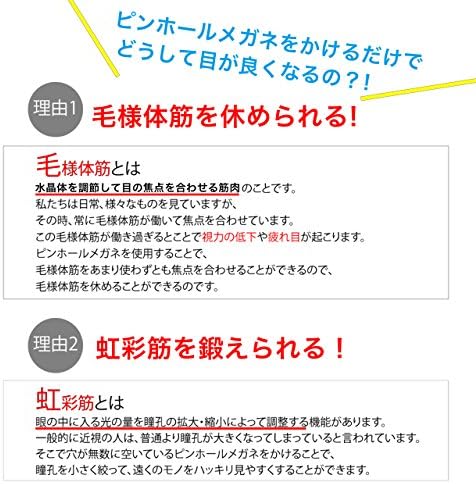 Amazon Dream Therapy ピンホールメガネ 疲れ目 眼精疲労 視力回復トレーニング 老眼 遠近両用 ながら作業で目のリフレッシュ Dream Therapy 生活雑貨 通販