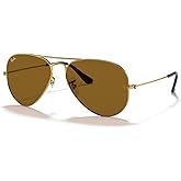 Ray-Ban RB3025 Metal Aviator Sunglasses For Men For Women +BUNDLE with ACCESSORY EYEWEAR KIT