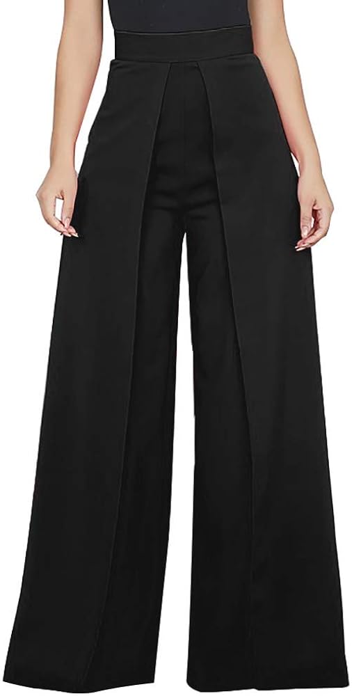 high waist loose trousers